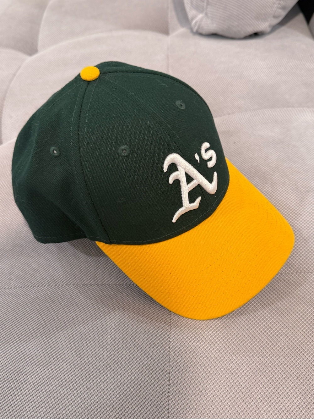 A’s Green & Yellow Baseball Cap Like New